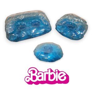 Vintage Barbie Inflated Blue Couch and Chair